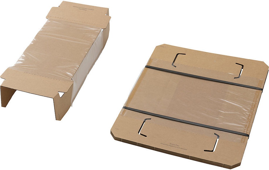Fixierverpackung mit Fixiereinlage und Umkarton, VE 25 Stk für Packmaß LxBxH 360 x 240 x 100 mm