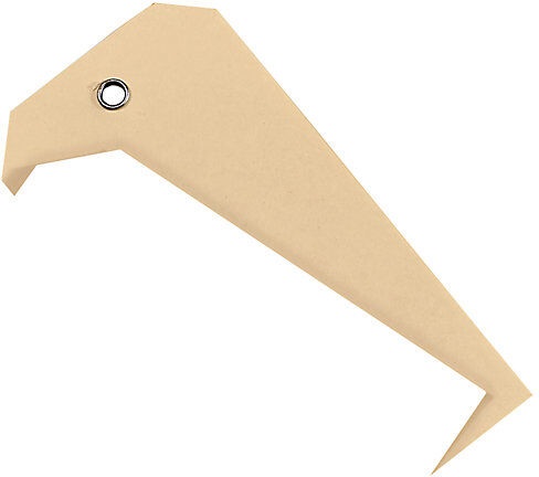 Kartonanhänge-Etiketten Karton mit Metallöse, VE 1000 Stück LxB 100 x 50 mm