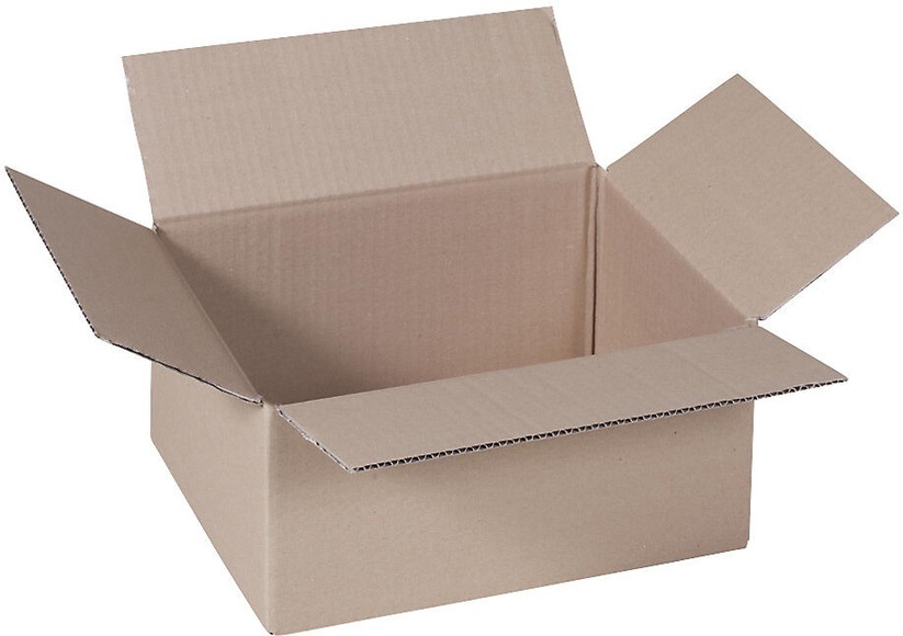 Faltkarton, FEFCO 0201 aus 1-welliger Pappe Innenmaße 400 x 300 x 250 mm, VE 100 Stk