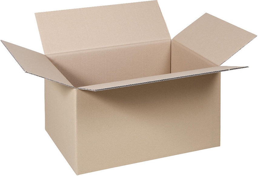 Faltkarton, FEFCO 0201 aus 2-welliger Pappe Innenmaße 500 x 400 x 400 mm, VE 50 Stk