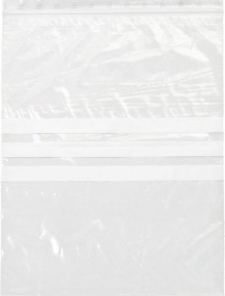 Druckverschluss-Beutel mit Beschriftungsfeld, Stärke 50 µm, VE 1000 Stk BxL 250 x 350 mm