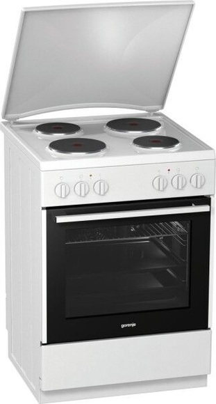 Gorenje Elektroherd E617E10WKC, emaillierte Kochmulde, A