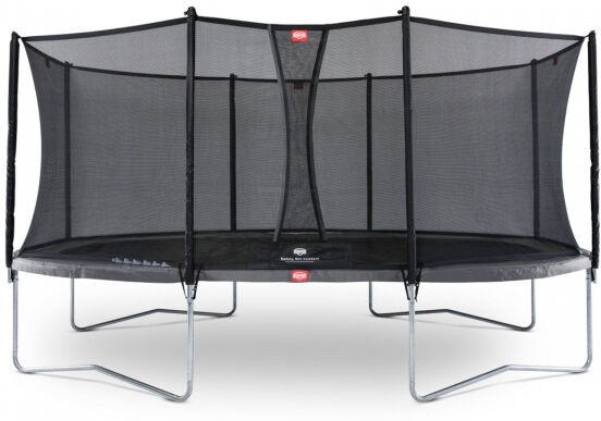 Berg Gartentrampolin Grand Favorit inkl. Sicherheitsnetz Comfort Grau
