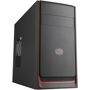 Cooler Master MasterBox E300L - Midi-Tower Schwarz/Rot