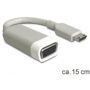 Delock HDMI / VGA Adapter [1x HDMI-Stecker C Mini - 1x VGA-Buchse] Weiß