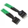 BitFenix interne USB Verlängerung 30cm - sleeved green/black
