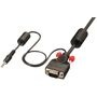 LINDY VGA / Klinke Anschlusskabel [1x VGA-Stecker, Klinkenstecker 3.5 mm - 1x VGA-Stecker, Klinkenstecker 3.5 mm] 1 m
