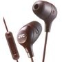 JVC HA-FX38M - In-Ear Kopfhörer mit 1-Tasten-Fernbedienung & Mikrofon - Braun