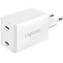 LogiLink PA0231 - USB Steckdosenadapter - 2x USB-C-Port / GaN-Technologie - 48W