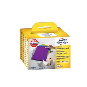Avery-Zweckform AS0722540 Etiketten Rolle 57 x 32 mm Papier Weiß 1000 St. Wiederablösbar Universal-Etiketten