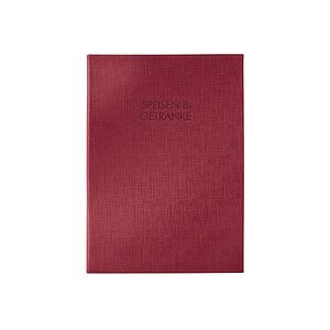 SIGEL Speisekartemappe A4 SM132 4Einzel-H.245x340x15mm, rot