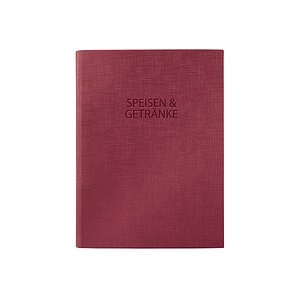 SIGEL Speisekartemappe,Gummib. A5 SM113 2Doppel-H.175x245x12, rot