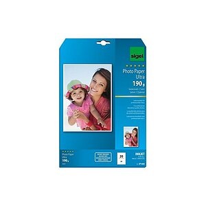 SIGEL InkJet Photo Paper Ultra A4 IP666 190g Seidenmatt 20 Blatt