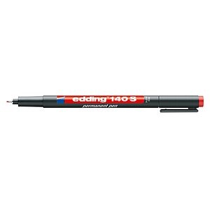 Edding Folienstift 140 S permanent pen super fine Rot 4-140002