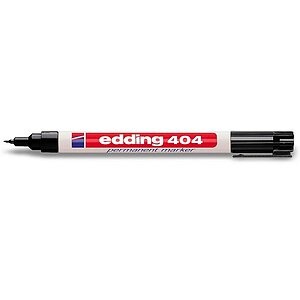 Edding Permanentmarker edding 404 Schwarz wasserfest: Ja 4-404001