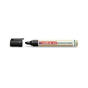 Edding Permanentmarker edding 22 permanent marker EcoLine Schwarz wasserfest: Ja 4-22001