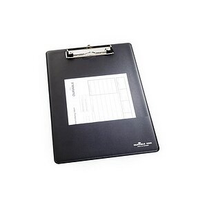 Durable 2350 Klemmbrett Schwarz, Edelstahl
