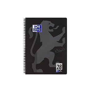 OXFORD Collegeblock Touch A4+ 400121610 schwarz, liniert 90g 80 Blatt