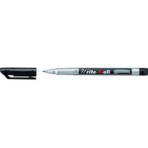 Stabilo Permanentmarker Write-4-all 156 Schwarz wasserfest: Ja 156-46