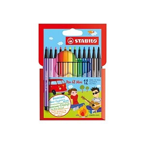 STABILO® Filzstifte Pen 68 MINI mit 12 Farben
