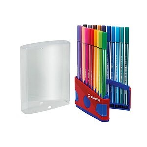STABILO® Filzstifte PEN 68 COLORPARADE mit 20 Farben in rot/blau