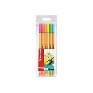 STABILO® Fineliner POINT 88 mit 6 Neon-Farben in bunt