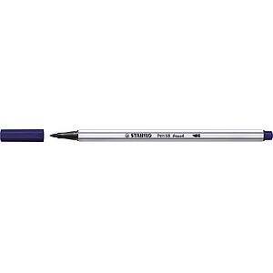 Premium-Filzstift mit Pinselspitze für variable Strichstärken - STABILO Pen 68 brush - 12er Pack - mit 12 verschiedenen Farben