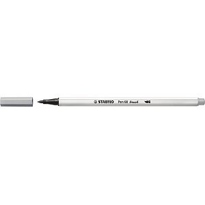 STABILO Pen 68 brush mittelgrau