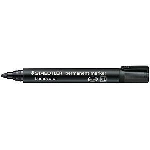 Staedtler Permanentmarker Lumocolor permanent DRY SAFE Schwarz wasserfest: Ja 352-9
