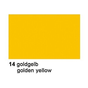 URSUS Transparentpapier 70x100cm 2541414 42g, goldgelb