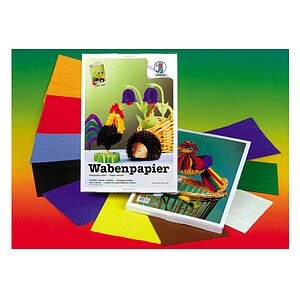 URSUS Wabenpapier 8 Farben 16.5 x 23 cm