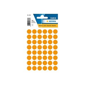 HERMA Multi-purpose labels ø 12mm luminous orange 240 pcs.