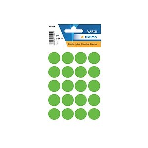 HERMA Multi-purpose labels ø 19mm luminous green 100 pcs.