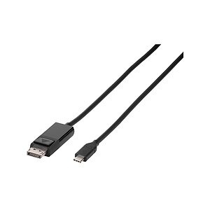 Vivanco USB 2.0 Anschlusskabel [1x USB-C™ Stecker - 1x DisplayPort Stecker] 1.5 m Schwarz