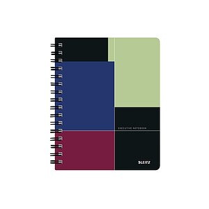 LEITZ Collegeblock Executive PP A5 44560000 farbig kariert