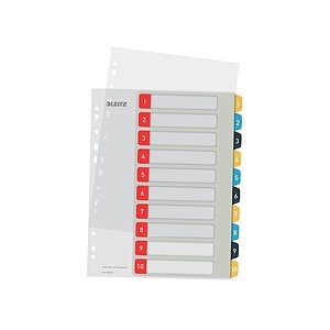 LEITZ Register Cosy PP multicolor A4 1247-00-00 Zahlen 1-10