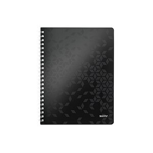 LEITZ Collegeblock WOW PP A4 4638-00-95 schwarz kariert