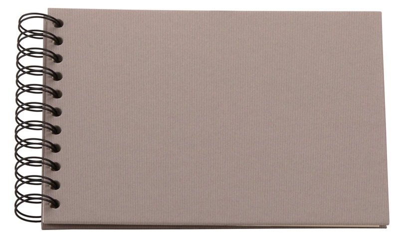 Rössler S.O.H.O. Fotoalbum Graubraun 40 Blätter 195 x 145 Spiralbindung