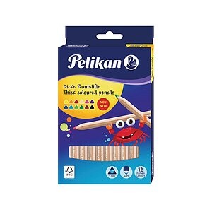 Pelikan Farbstifte Dick, 12er-Set, Farbe