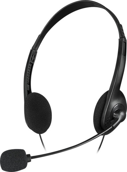 Speedlink Accordo - Office Headset (Kabelgebunden, Binaural, On-ear, Schwarz)