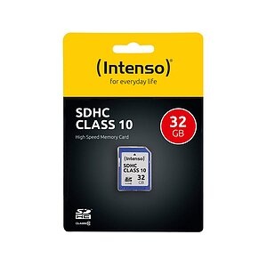 Intenso Speicherkarte SDHC, Class 10, 40 MB/s, 32 GB