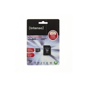 Intenso microSDXC-Karte, Class 10, mit SD-Adapter, 40 MB/s, 64 GB