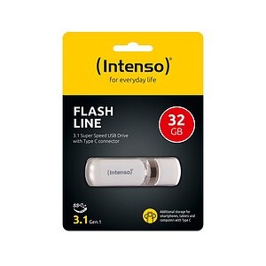 Intenso Flash Line USB-Stick Weiß 32 GB USB 3.1 (Gen 1)