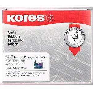 KORES Farbband correctable schwarz Gr.177C Olivetti ETP 55 8mm/170m