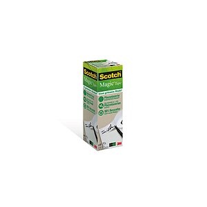 Sparset Scotch® Klebeband „Magic Tape: A Greener Choice”, 9 Rollen, L 33 m x B 19 mm, Ø 26 mm