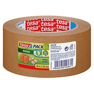 tesa 57180-00-02 57180-00000-01 Packband tesapack® Paper ecoLogo® Braun (L x B) 50 m x 50 mm 1 Rolle(n)