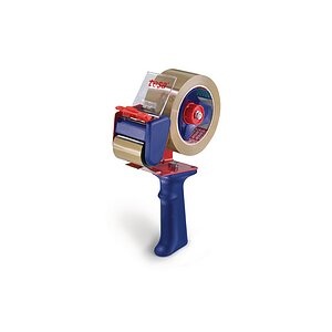 tesa Klebeband-Abroller 06300-1-0 Blau, Rot Rollenbreite (max.): 50 mm Mit Bremsvorrichtung, Mit Klingenschutz, Von Hand