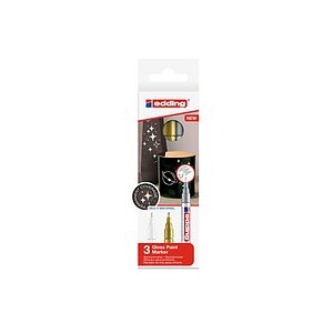Opitec - edding 751 Glanzlackmarker, 3er-Set