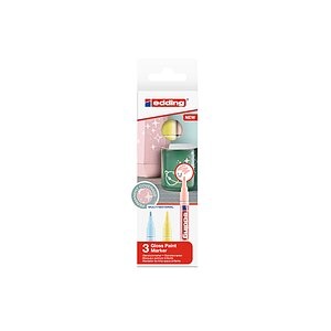 Edding Glanzlackmarker 751 Pastell 3er Set