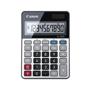 CANON Tischrechner CALS102TC 10-stellig, Solar